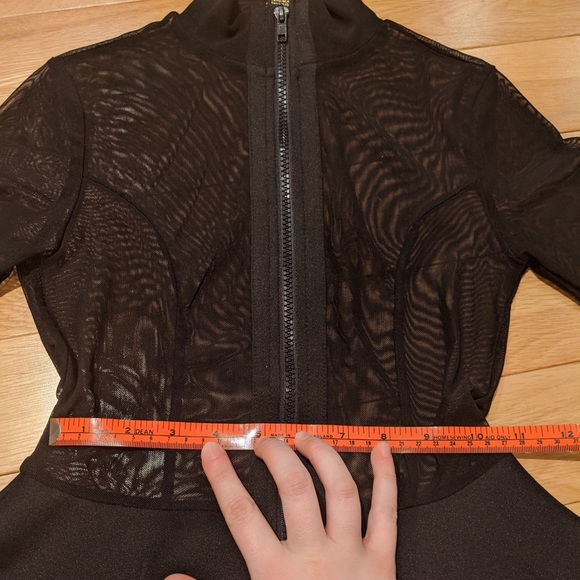 Sirens Revamped Sexy Sheer Mesh Mock Neck - Picture 5 of 6